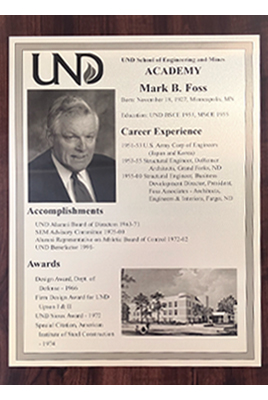 Mark Foss plaque