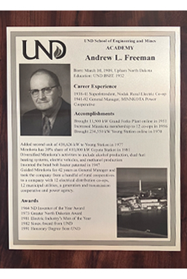Andrew Freeman plaque