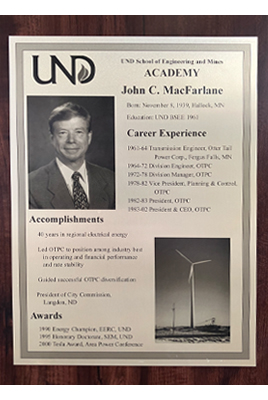 John MacFarlane plaque