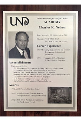 Charles Nelson plaque