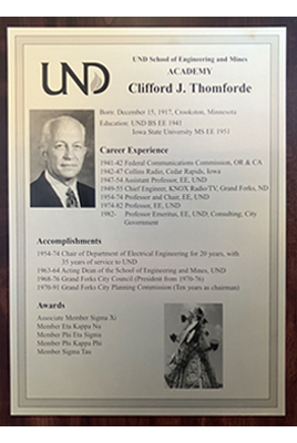 clifford thomforde plaque