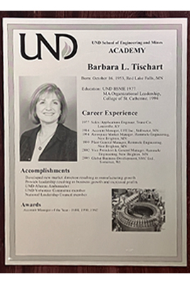 barbara tischert plaque