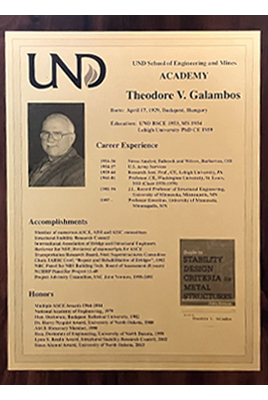 theodore galambos plaque