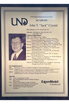 john crystal plaque