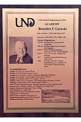 benedict gorecki plaque
