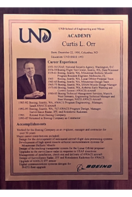 curtis orr plaque