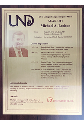 michael lodoen plaque