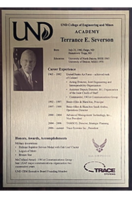 terry severson plaque