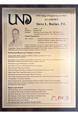 steve burian plaque
