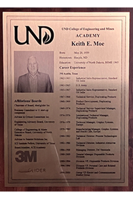 keith moe plaque
