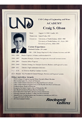 craig olson plaque