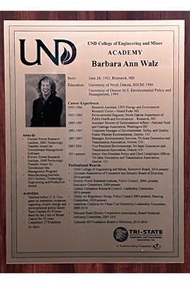 barbara walz plaque