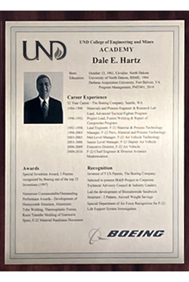dale hartz plaque