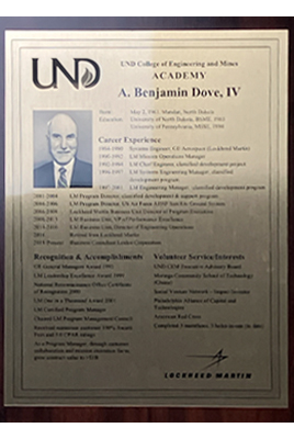 benjamin dove plaque