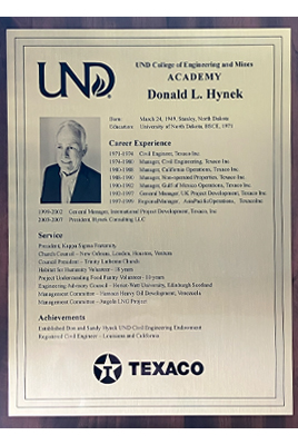 donald hynek plaque