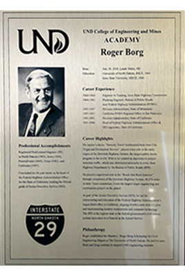 roger borg plaque