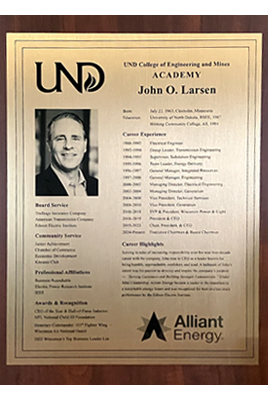 john larsen plaque