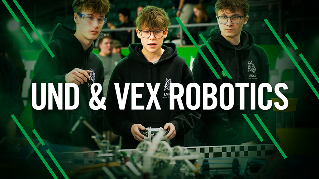 students operate VEX robots